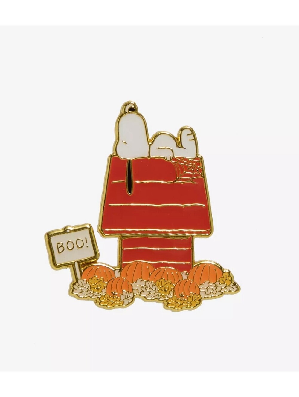 Loungefly Peanuts Snoopy Dog House Boo Pumpkin Halloween Enamel Pin